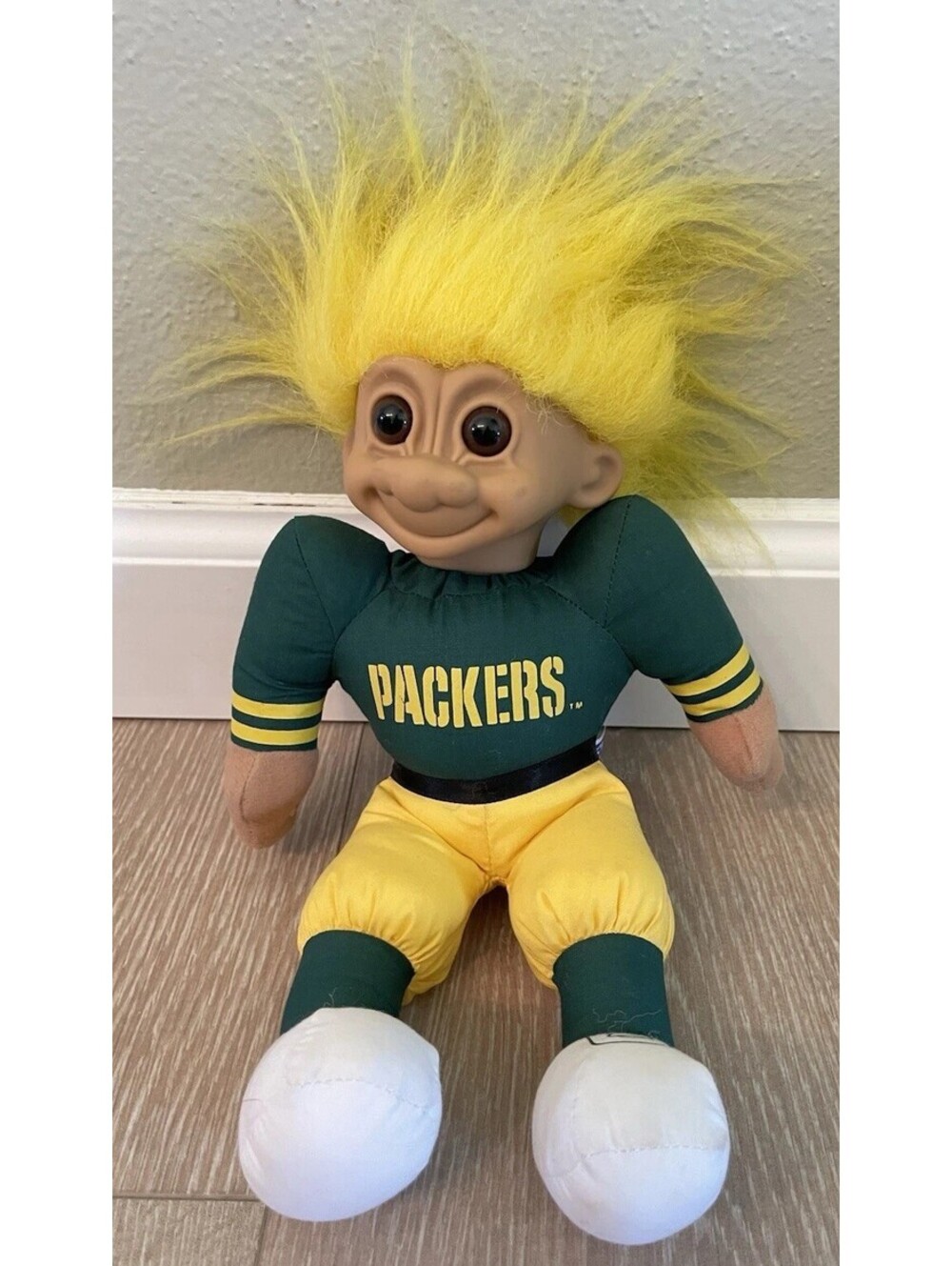 Vintage Russ Green Bay Packers Troll Doll 12”